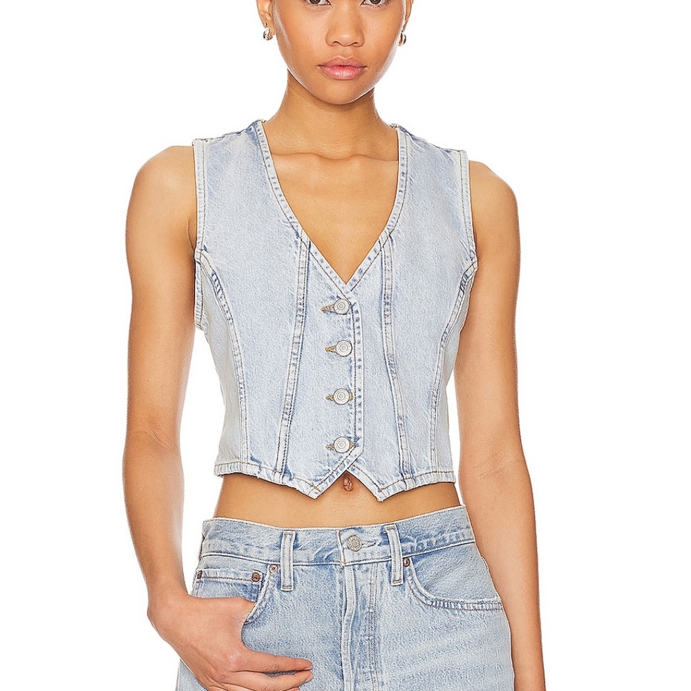 Free People Tate Denim Vest